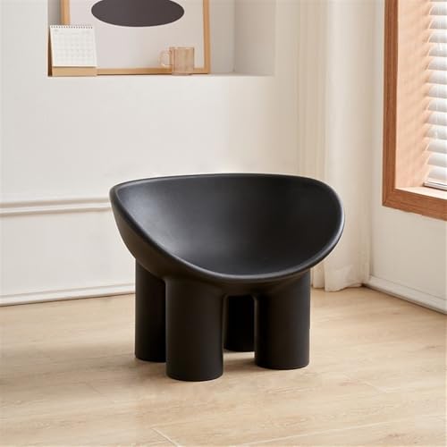 Creative Chair, Single Leisure Sofa Chair, Modern Simple Creative Leisure Fashion Stool, Suitable for Living Room, Bedroom and Study Room(Black)