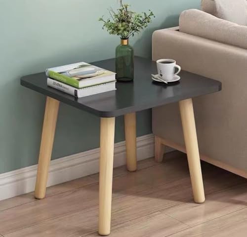 SLLS �k���� �T�C�h�e�X���� �i�C�g�e�[�u�� �~�j�e�[�u�� ���[�e�[�u�� �R���p�N�g �\�t�@�[ �x�b�h�T�C�h ��l��炵 ������� �C���e���A (40x40x52cm,�u���b�N)