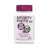 SmartyPants Kids Probiotic Immunity Gummies: Prebiotics & Probiotics for Immune Support & Digestive Comfort, Grape Flavor, 60 Gummy Vitamins, 30 Day Supply, No Refrigeration Required