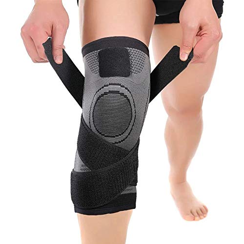 Joelheira Elastica 3D Joelhos Compressão Exercício Estabilidade Academia Articulação Fitness Apoio S