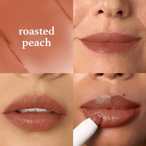 Julep Luscious Lips Duo: It's Balm Tinted Lip Balm in Roasted Peach + So Plush Plumping Lip Gloss in Not Sorry - Hydrating, Glossy, and Vegan Lip Colors with Vitamin E - Perfect Lip Care Set - Image 3