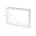 Cuadro cubrecontador con Relieve Shabby Chic de Lienzo Blanco, de 50x35 cm...