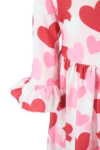 Image of Girls Long Sleeve Ruffled Dresses for Toddlers and Kids