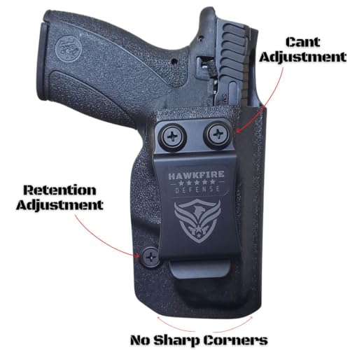 Fit for Smith & Wesson Bodyguard 2.0 IWB Holster - Concealed Carry Inside Waistband Holster, Slim & Secure Fit, Click Reholster, Durable & Lightweight Design - Made by HAWKFIRE