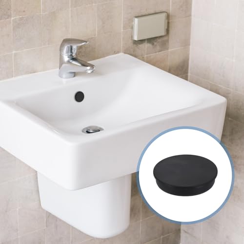 Image of uxcell Silicone Hole Plug, Waterproof Round Rubber Stoppers Bottle Seal Plugs Tube Pipe End Caps for 82mm /3.23 inch Hole for Bathtub Bottle, Black