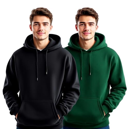 Image of Glowic Men's Hoodie | Oversized Stylish Sweatshirt for Winter Wear | Trendy Casual Hoodie for Men | Perfect for Gym, Travel, Streetwear Fashion