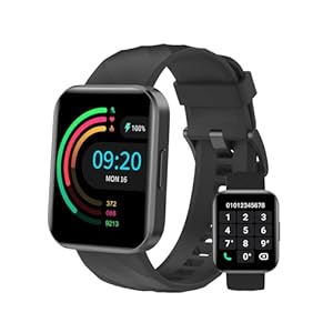Smartwatch Damen Herren 1.85“ Smart Watch mit Bluetooth Telefonfunktion,Fitness Tracker mit Schrittzähler Uhr Pulsuhr SpO2,Fitnessuhr Damen mit 110+ Sportmodi,Armbanduhr Kompatibel mit iOS Android