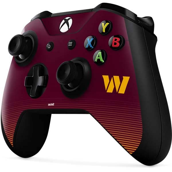 Skinit Decal Gaming Skin Compatible with Xbox One X Controller - Officially Licensed NFL Washington Commanders Breakaway Design