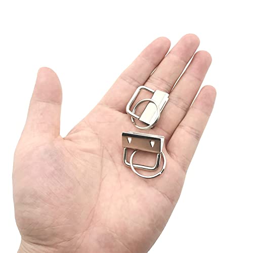 51 Sets Key Fob Hardware With 1Pcs Key Fob Pliers,Glass Running Pliers Tools With Jaws, Pliers Attach Rubber Tips Perfect For Key Fob Hardware Install, Silver #TOP4