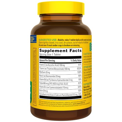Nature Made Super B Complex with Vitamin C & Folic Acid, 140 Tablets - image 9