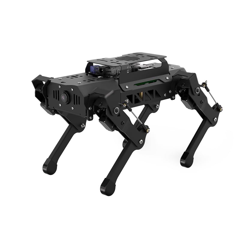 PuppyPi   Perro robot con ChatGPT, modelos de IA grandes, inteligencia encarnada, ROS, robótico, escena de visión de perro, comprensión de voz, navegación de mapeo SLAM, robot cuadrúpedo biónico, kit