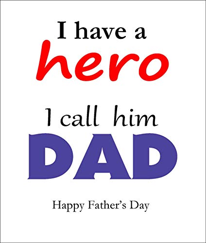 Biglietto di auguri per la festa del papà – Happy Father's Day – Hero Dad #S427