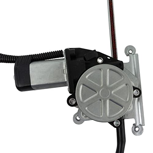 Image of TRQ Front Left Power Window Regulator & Motor Assembly Drivers Side Compatible with 1997-2003 Freightliner FLD112 1997-2010 FLD120 2003-2010 FLD120SD 2001-2010 FLD132