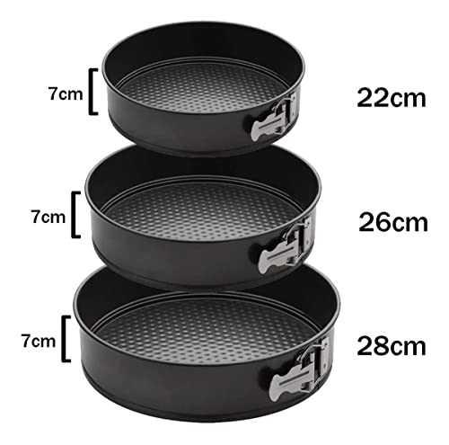 Conjunto 3 Formas Redondas De Metal Com Fundo Removível