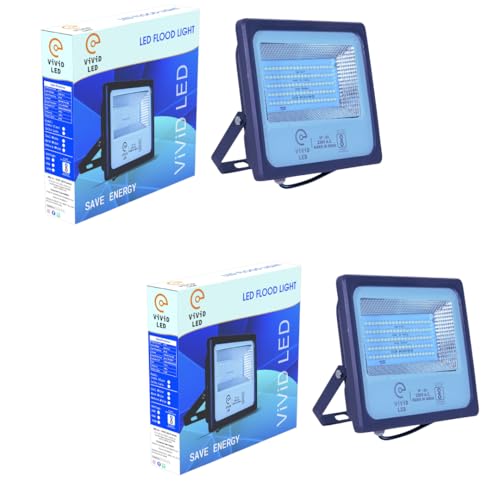 Image of 100 Watt LED Flood Light, 2 Years Warranty, Waterproof (White, Pack of 2)