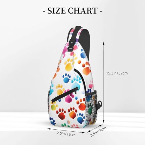 Bolso bandolera deportivo colorido para adultos unisex miniatura 3