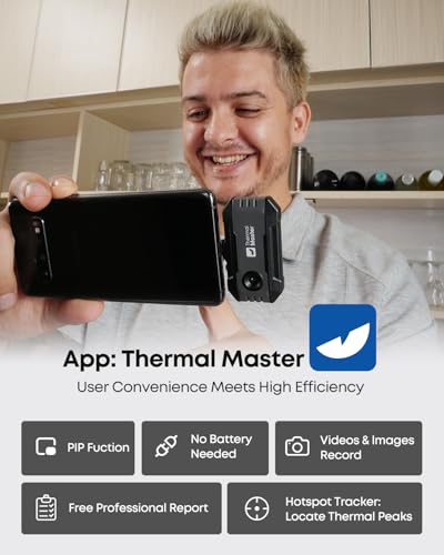 Image of Thermal Master P1 Thermal Camera for USB-C iPhone & Android, Black