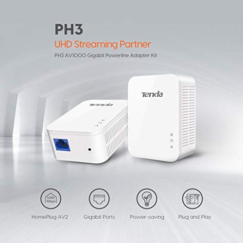 Tenda AV1000 Powerline Adapter Kit - Image 2