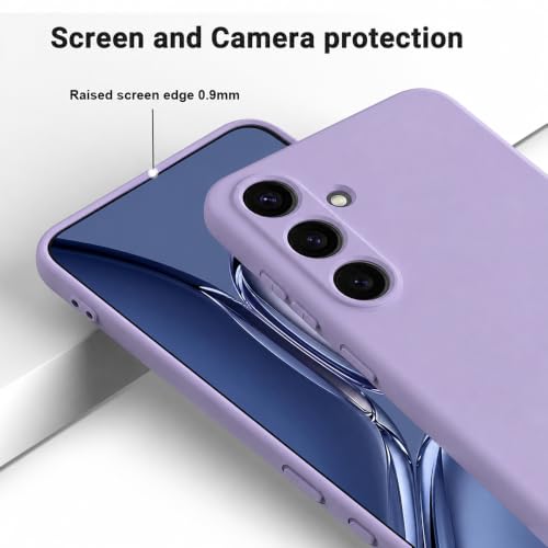 Image of Back Cover for Samsung Galaxy S25 5G | Full Camera Protection | Premium Liquid Silicon Case | Flexible Bumper Case for Samsung Galaxy S25 5G (Purple)