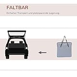 PawHut Hundetasche Auto Hundebox Transportbox Tragetasche Autositz Katze, 41 x 34 x 30 cm, Oxford Gewebe grau