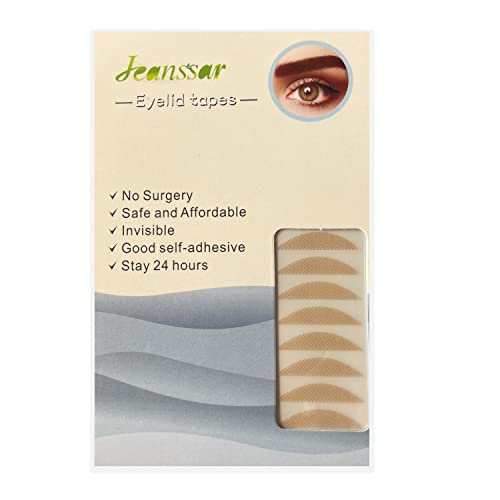 288pcs Eyelid Tape Natural Eye Stickers Portable Eyelid Correction Strips Self-Adhesive Breathable Double Eyelid Lift Strip for Droopy Hooded Mono-eyelids
