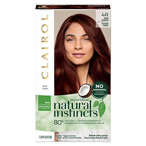 Clairol Natural Instincts Semi-Permanent, 4R Dark Auburn, Rosewood, 1 Count