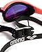 ARENA Unisex Cobra Ultra Swipe Racing Swim Goggles for Men and Women Swipe Anti-Fog Technology Polycarbonate Mirror Lens, Violet/Coral