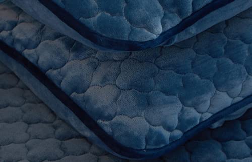 Nuoxuan Fitted Sheet,Three-Piece Set Of Milk Velvet Quilted Solid Color Bed Sheet,Warm Bedspread For Men And Women,Green,200 * 220Cm(3Pcs) #TOP3