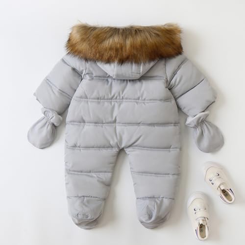 Combinaison de neige infantile chaud pull manteaux à capuche