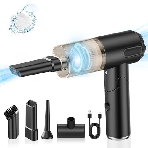Journeyside Aspirador de Mano 9000Pa 2 en 1 Sin Cable - Mini Aspirador Coche Plegable y Portátil para Pelo de Mascotas y Hogar
