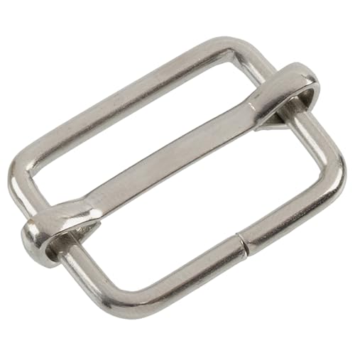 AERZETIX - Lot de 12 Boucles coulissantes réglables métalliques pour projet de loisir créatif bretelles bandoulières décoration et anses de sac | passage...