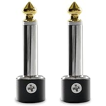Crosby Solderless Pedalboard Cable Kit - 2 Pack of Gold Tip Connectors with Magnetic Screws Make 1 DIY Custom Patch Cable