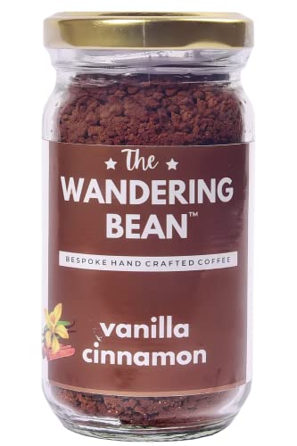 Image of The Wandering Bean Blend Rich & Smooth Creamy Vanilla Cinnamon Instant Coffee (60 Grams) Gift Festive, Hamper, Granules, Bottle