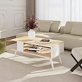 Description :- table basse de style intemporel- surface de stockage supplémentaire sous le plateau- montage simple et rapide- plateau de table de forme rectangulaire- stabilité assurée par les 4 pieds solides