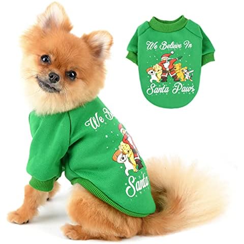 PAIDEFUL Pijama de Invierno para Perros con Diseño Navideño Cover