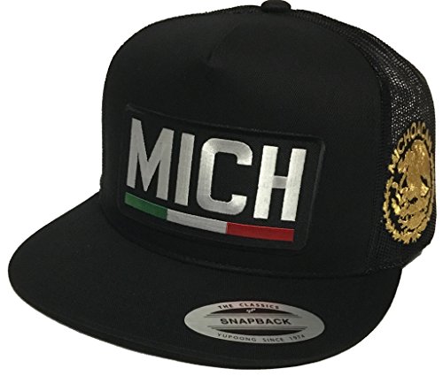 Capsnmore Michoacan Logo Federal 2 Logos Hat Black Mesh