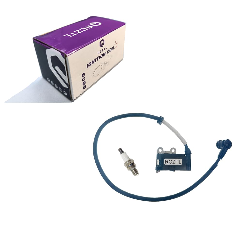 RCZTL 502846401 Ignition Coil and Spark Plug Compatible with Husqvarna 150BT,350BT,150BF,350BF Backpack Blowers RML DO-2 Replaces Part Number