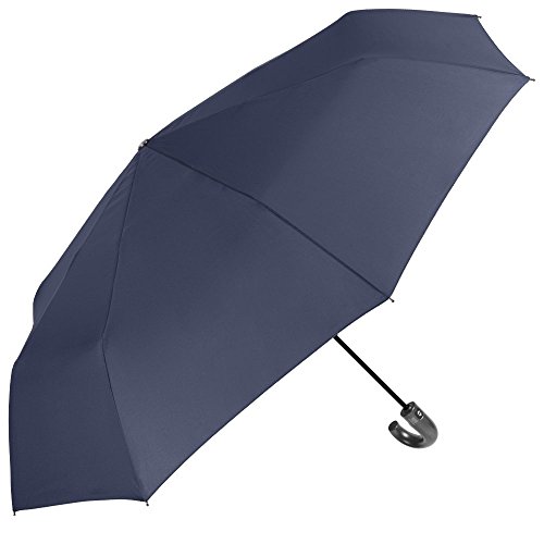 Paraguas plegable hombre azul automatico y compacto Perletti 2