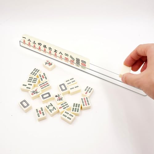 LALAFINA Mini Mahjong Tile Rack 4 piezas miniatura 5