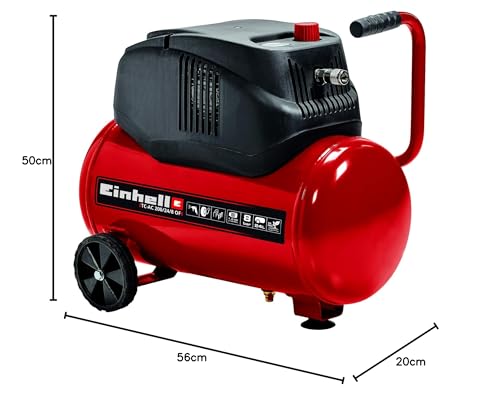 Einhell TC-AC 200/24/8 OF Air Compressor - 24L, 1200W, 240V, 8 Bar, 116 PSI, Oil-Free Service-Free Motor, Pressure Reducer, Safety Valve - Air Compressor For Workshops With 3 Year Warranty 12 Einhell TC-AC 200/24/8 OF Air Compressor - 24L, 1200W, 240V, 8 Bar, 116 PSI, Oil-Free Service-Free Motor, Pressure Reducer, Safety Valve - Air Compressor For Workshops With 3 Year Warranty - Image 12