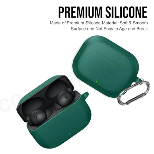 Image of Soft Silicone Case Cover Compatible for OnePlus Nord Buds 3r (2025) -Green