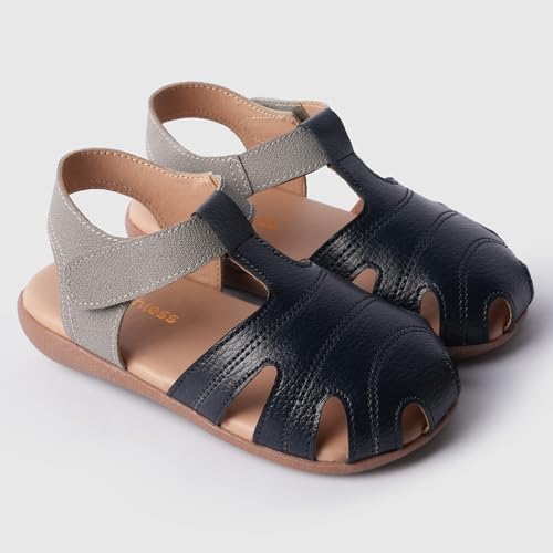 Image of toothless Boys Open Toe Sandals with Adjustable Hook-and-Loop Straps | Cushioned Footbed and Flexible Sole | Lightweight Comfortable Sandals for Boys Outdoor, Travel and Casual Use
