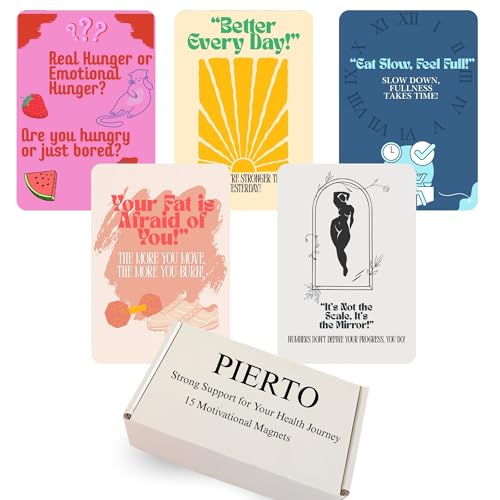 Imanes decorativos motivacionales para dieta y fitness, pack 15