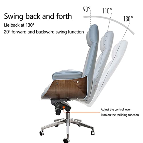 Chaises de direction pivotantes noires dossier moyen pour bureau