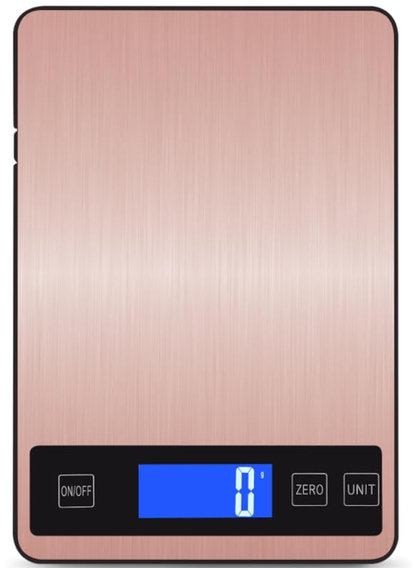 Báscula de cocina digital de acero inoxidable de 15 kg/1 g