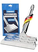 Fliesenmeißel SDS-Plus [165x75mm] 28° abgewinkelt Breitmeißel für Bohrhammer, Fliesenmeissel zur Fliesen Entfernung & Fliesenkleber, Stemmarbeiten, breiter Meißel, Flachmeißel Werkzeug