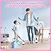 Dovety Electric Spin Scrubber, Cordless Cleaning Brush, Shower Scrubber with 8 Replaceable Brush Head, Power Cleaning Brush with Extension Handle, 2 Adjustable Speed, for Bathtub Grout Tile Floor