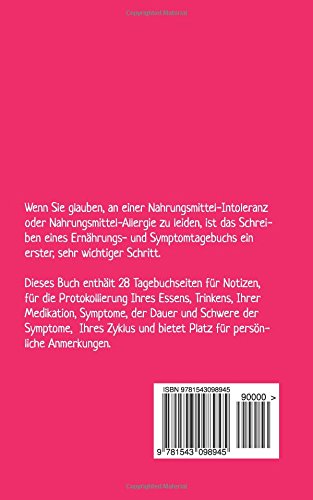 Ernährungs- und Symptom-Tagebuch (pink): für