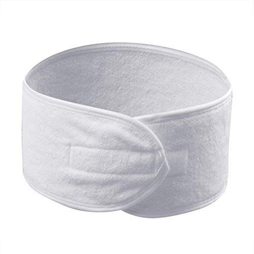 Bandeau de spa, 3 PCS Serviette Bande De Cheveux Wrap Large Bandeau Spa Maquillage Bandeau Tissu Éponge Bandeau Stretch Yoga Sport Bandeau Douche Bandeau Avec Bande Magique, pour Femmes Filles Sports Cover