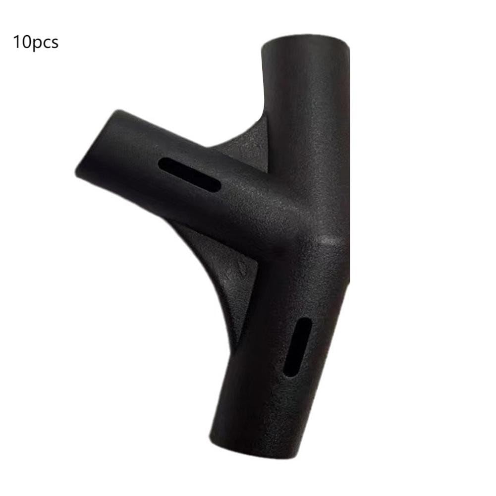 Lot de 10 kits de réparation de joints de poteau de tente, connecteur de tige de support en plastique avec styles gauche et droit, diamètre intérieur 19 mm à 16 mm pour accessoires de tente